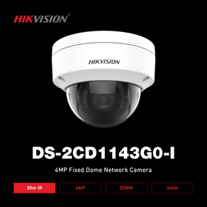 하이크비전 하이크비전 HIKVISION DS-2CD1143G0-I 4MP 4MM IR IP 네트워크 카메라, 1개