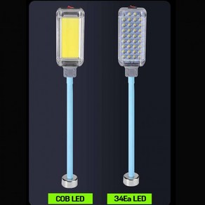 LED COB 강력한자석 자바라 충전식 야외 멀티 캠핑 랜턴 작업등 C타입, 1개