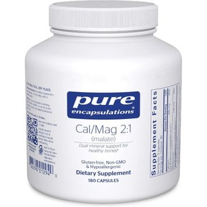 Pue Encapsulations Cal Mag 2:1 퓨어인캡슐레이션 칼슘 앤 마그네슘 캡슐 180정, 1개