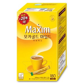 맥심 모카골드 커피믹스 180T, 1개, 180개입, 12g