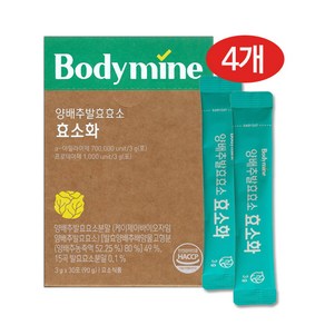 바디마인 양배추 발효효소 효소화 사과 파인애플맛 효소, 105g, 4개