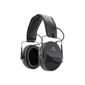 [OPSMEN] EARMOR 이어모어 M30 스포츠/레인지 슈팅 일렉트로닉 히어링 프로텍터 with AUX input T1, 블랙, 1개