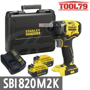 스탠리 SBI820M2K 충전 임팩 드릴 드라이버 팻멕스 20V 4.0Ah 임팩트 드릴드라이버 20VMAX