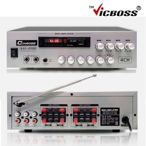 4채널 블루투스 스테레오 더블 앰프시스템 340W 방송용 KAS-A500