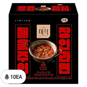 더미식 매움주의 장인라면 135g, 10개