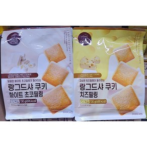 LANGUEDECHAT 랑그드샤 쿠키 130g (13g X 10개입) (1.화이트 초코필링 2.치즈필링 / 2종 택1), 13g, 1개