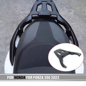 혼다 시시바 등받이 리어랙 FORZA 350 FORZA350 2023 오토바이 액세서리 후면 수하물 랙 화물 거치대 지지대 선반 브래킷, Black, 1개