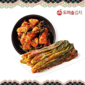 도미솔 사각사각 총각김치3kg + 맛있는 갓김치 2kg 총5kg