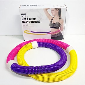 스프링 훌라후프 1.25kg 저가형 비교불가 꽈배기 훌라후프 스마트 훌라후프 홈트 스프링후프, 1개