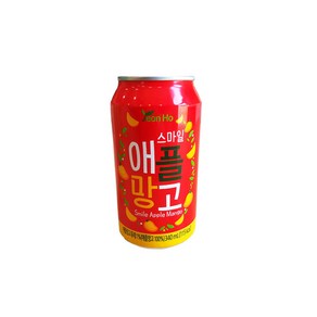 연호음료 스마일 애플망고, 24개, 340ml