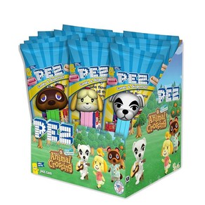 Pez Animal Cossing 16.4g0.5온스 다양한 캔디 디스펜서 12개 팩 201118, 1개