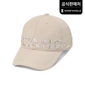 [와이드앵글 공식] 남성 CO 로고 플레이 6쪽캡 WMU23C04E2, Beige