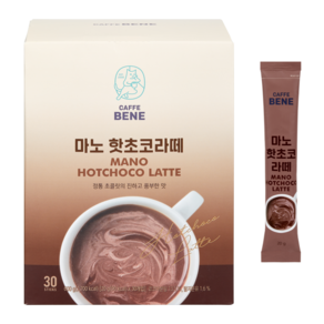 카페베네 마노 핫초코라떼 분말, 30개입, 1개, 600g