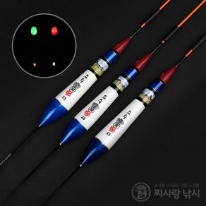 이화요수 전자찌 나비야 대물5 블루 큰별 2점등 왕방울 민물찌, 적색 38cm(5.7g ±1g), 1개