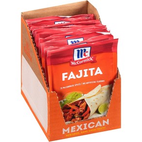 McComick Fajita Seasoning Mix 1.12 oz (Pack of 12) McComick Fajita 시즈닝 믹스 1.12oz(12팩), 31g, 12개