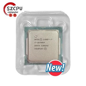 CPU 교체 호환 인텔 코어 i710700KF i7 10700KF 38 GHz 8 16 스레드 L2 2M L3 16M 125W LGA 1200 신제품 선풍기 없음, 한개옵션0