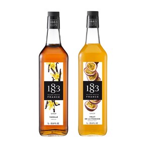 1883 바닐라 시럽 1000ml+1883 패션후르츠 시럽 1000ml