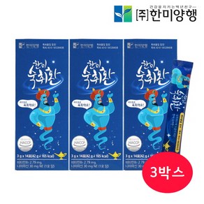 한미양행 상쾌한 두통 나이아신 식물혼합분말 비타민B1 타우린 아연 굼벵이 효소처리물 숙취해소 숙취환 3g x 14포 3박스 (42회분), 42g, 3개