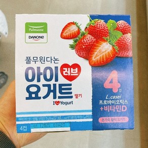 풀무원 다논 아이러브 요거트 딸기 80g x 4개입, 1개