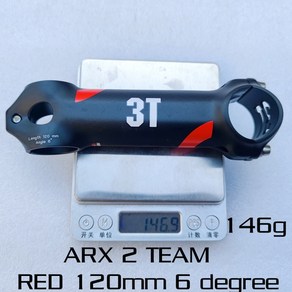 3T ARX 2 팀 스템 핸들 바 7075 AL 티타늄 합금 ARX, [04] RED 120mm 6degee, 1개