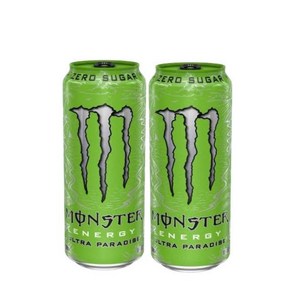 Monster Energy 울트라 파라다이스 473.2ml16온스 캔 2팩 V2U 캔 슬리브 번들