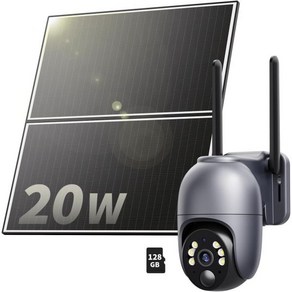 4G LTE 셀룰러 보안 카메라 무선 실외 WiFi 솔라 없음 2K 컬러 나이트 비전 360° 라이브 뷰 PIR Motion Sien 알림 2Way Talk 128G 메모리, 24/7 Recoding 4G Cam, 1개