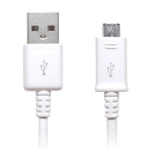 [삼성전자] USB-A 2.0 to Mico 5핀 고속 충전케이블 [화이트/1m], 1개