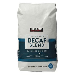 커클랜드 스타벅스 디카페인 하우스 블랜드 원두 1.13kg (Kikland Signatue Decaf House Blend Coffee Medium Roast), 1개, 에스프레소