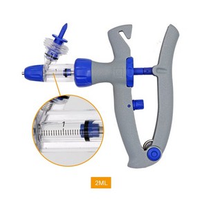 호환 자동 연속 주사기 동물 조절 닭 조류 가금류 내구성 백신 인젝터 10 바늘 수의학 도구, [02] Black, 1개