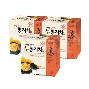 쌍계명차 가마솥 구수한 누룽지차, 60g, 40개입, 3개