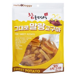 헬로도기 그대로 말랑 스틱고구마 스틱, 고구마맛, 250g, 6개