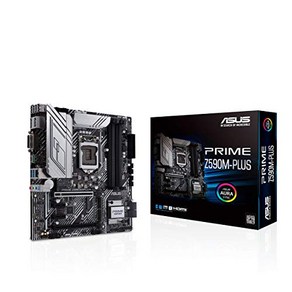 ASUS INTEL 제10세대·11세대 CPU(LGA1200) 대응 Z590 칩셋 MicoATX 마더보드 PRIME Z590M-PLUS[국내 정규 대리점품], 단일옵션