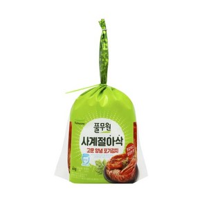 풀무원 사계절 아삭 고운양념 포기김치, 1개, 4kg