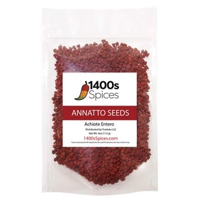 4oz Annatto Seeds (Semillas de Achiote/Bixa Oellana/Anato Enteo). Heat-Sealed Resealable Bag by 14, 1개, 113g