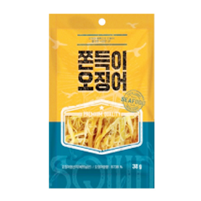 써라클 쫀득이 오징어 38g, 1개