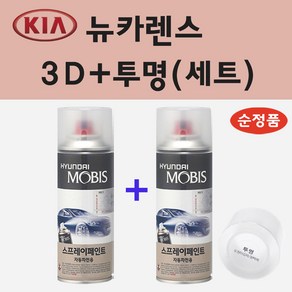 순정품 기아 카렌스 3D 브라이트실버 스프레이 페인트 + 투명스프레이