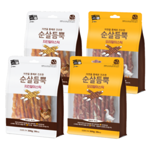 순살듬뿍 오리말이스틱 300g + 치킨말이스틱 300g, 2세트