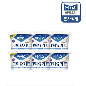 [매일유업] 매일바이오 그릭요거트 무가당 플레인 400g 6개입_냉장