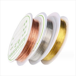 0.2mm 네일와이어 20M, 1개, 골드