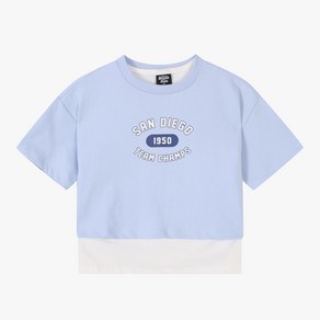 인디고키즈 괴정점 초미니쮸리 오버핏 레이어드 크롭티 IKRA24405