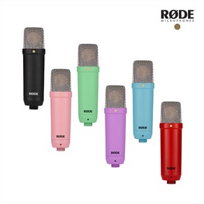 RODE NT1-Signatue Seies 라지 다이어프램 단일지향성 콘덴서마이크, 블랙, 블랙