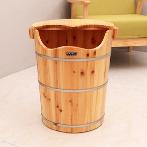 히노끼 족욕통 습식 족탕 히노끼족욕통 타옵션 원목편백나무 건식 높이21cm 발마사지, 45코르크통 뚜껑, 1개