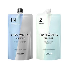 시세이도 프로페셔널 크리스탈라이징 알파N(손상모) + 크림타입 1제 + 2제, 1세트, 400ml