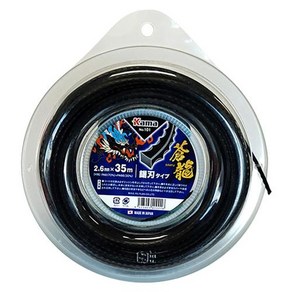카마 일제 나일론 줄날 예초기날 2.6mm 꽈배기형 톱니형, 1개, 101-톱니형 35M