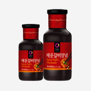 청정원 화끈한 매운갈비 양념 280g / 500g 청정원양념 간편양념 업소용양념, 20개