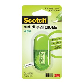 3M)미니필 수정테이프 (5mm*6m/색상랜덤) 6개