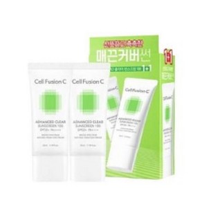 셀퓨전씨 어드밴스드 클리어 썬스크린 100 SPF 50+ PA++++, 35ml, 2개