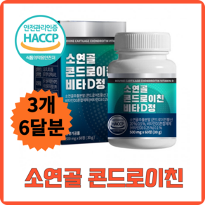 소연골 콘드로이친 비타D정 겨울필수 부모님선물 500mg, 60정, 3개