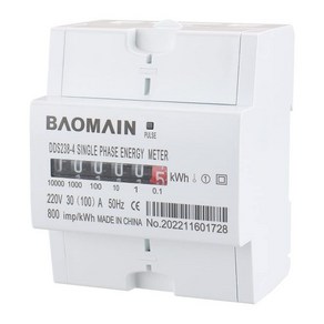 Baomain DDS238-4 (30-100) Single Phase DIN-Rail Kilowatt Hou kwh Mete 220V 100A, 1개