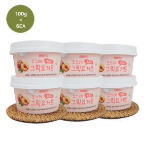 [밀크온밀크] 오느레 그릭요거트 복숭아 100g*총6개, 100g